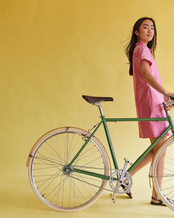 Short-Sleeved Popover Dress^Ann Mashburn Fashion