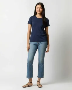 Short-Sleeved Relaxed Tee^Ann Mashburn Sale