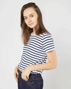 Short-Sleeved Relaxed Tee^Ann Mashburn Sale