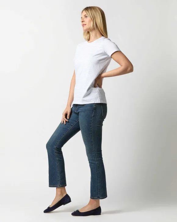 Short-Sleeved Relaxed Tee^Ann Mashburn Cheap