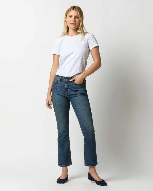 Short-Sleeved Relaxed Tee^Ann Mashburn Cheap