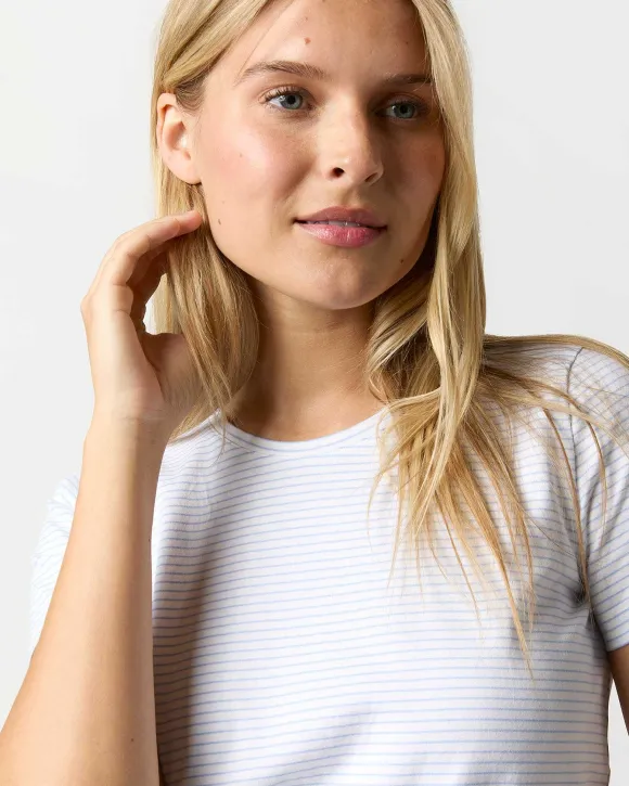 Short-Sleeved Relaxed Tee^Ann Mashburn Cheap