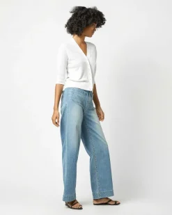 Short-Sleeved Rosie V-Neck Cardigan^Ann Mashburn Hot