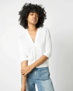 Short-Sleeved Rosie V-Neck Cardigan^Ann Mashburn Hot