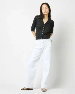 Short-Sleeved Rosie V-Neck Cardigan^Ann Mashburn Hot