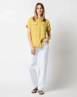 Short-Sleeved Safari Shirt^Ann Mashburn Cheap