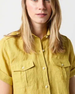 Short-Sleeved Safari Shirt^Ann Mashburn Cheap