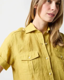 Short-Sleeved Safari Shirt^Ann Mashburn Cheap