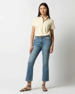 Short-Sleeved Tomboy Popover Shirt^Ann Mashburn Online