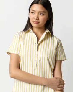 Short-Sleeved Tomboy Popover Shirt^Ann Mashburn Online
