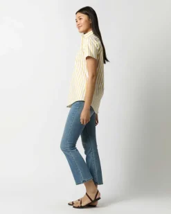 Short-Sleeved Tomboy Popover Shirt^Ann Mashburn Online