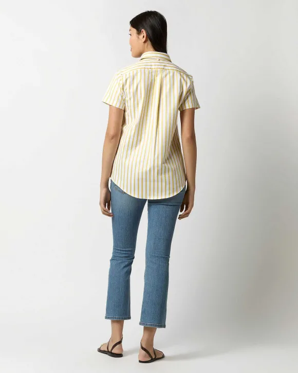 Short-Sleeved Tomboy Popover Shirt^Ann Mashburn Online