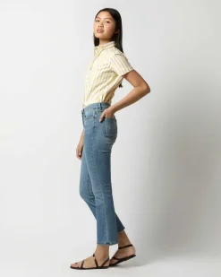 Short-Sleeved Tomboy Popover Shirt^Ann Mashburn Online