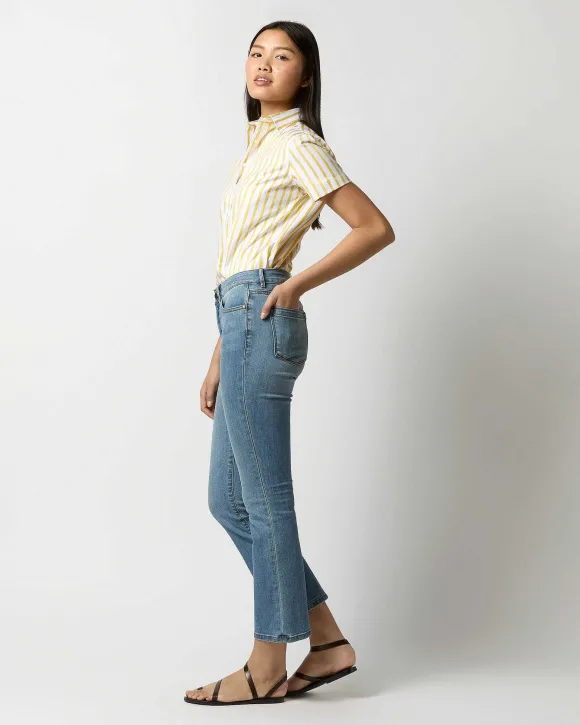 Short-Sleeved Tomboy Popover Shirt^Ann Mashburn Online
