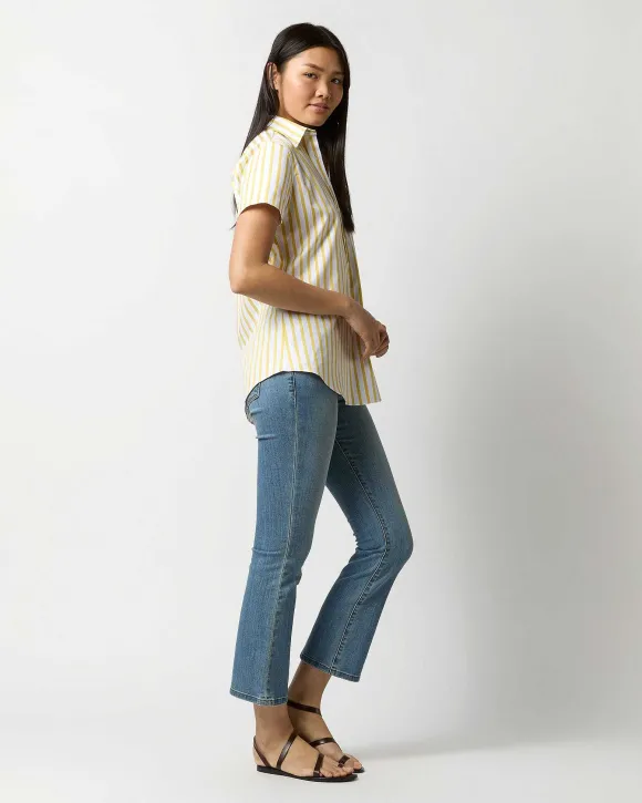 Short-Sleeved Tomboy Popover Shirt^Ann Mashburn Online