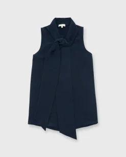 Sleeveless Tie-Neck Blouse^Ann Mashburn Store