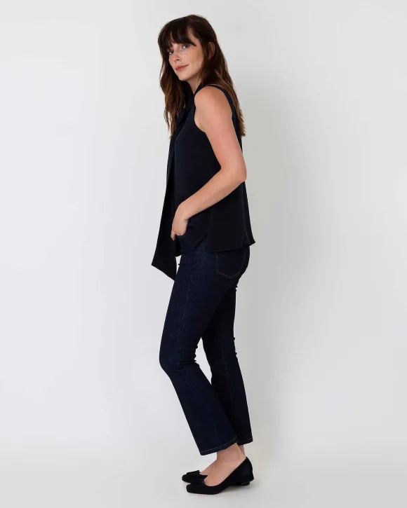 Sleeveless Tie-Neck Blouse^Ann Mashburn Store