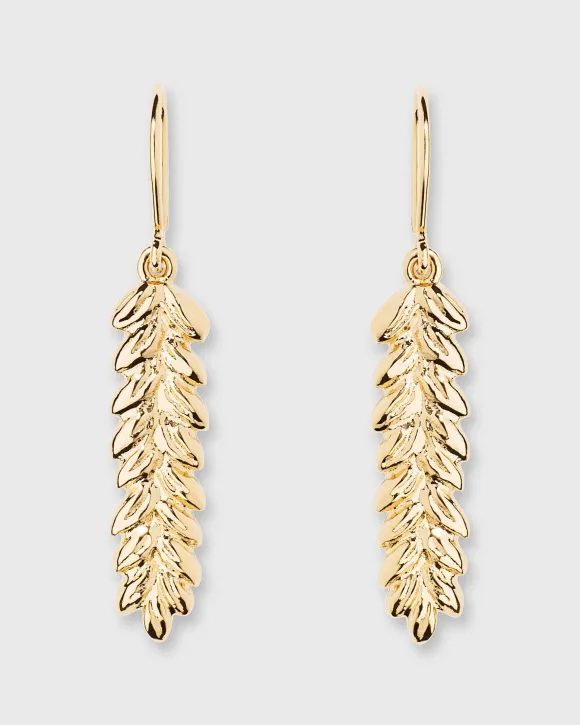 Small Wheat Charm Earrings^Aurélie Bidermann Flash Sale