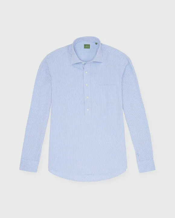Spread Collar Popover Sport Shirt^Sid Mashburn Fashion