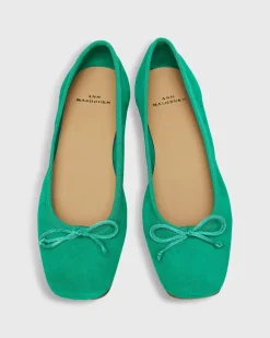 Square-Toe Ballet Flat^Ann Mashburn New