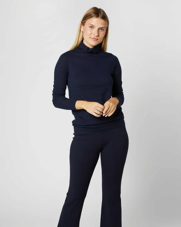 Superfine Funnel-Neck Sweater^Ann Mashburn Fashion