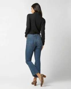 Superfine Funnel-Neck Sweater^Ann Mashburn Flash Sale