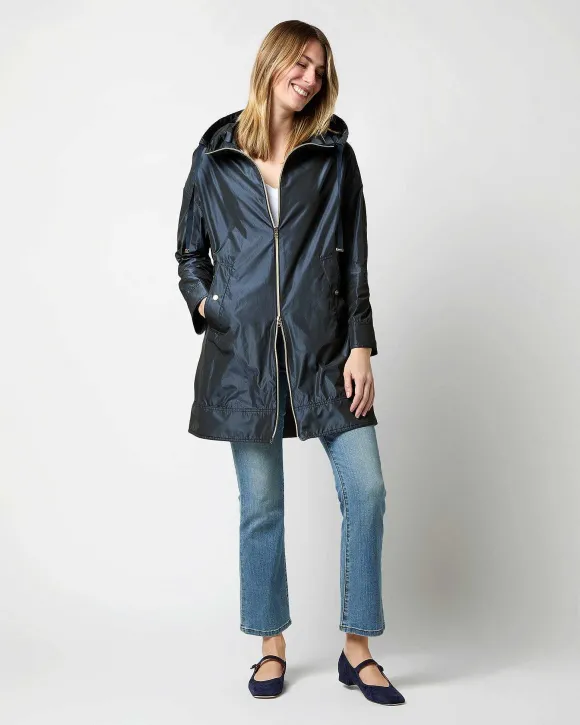 Techno Taffeta A-Line Parka^Herno Cheap