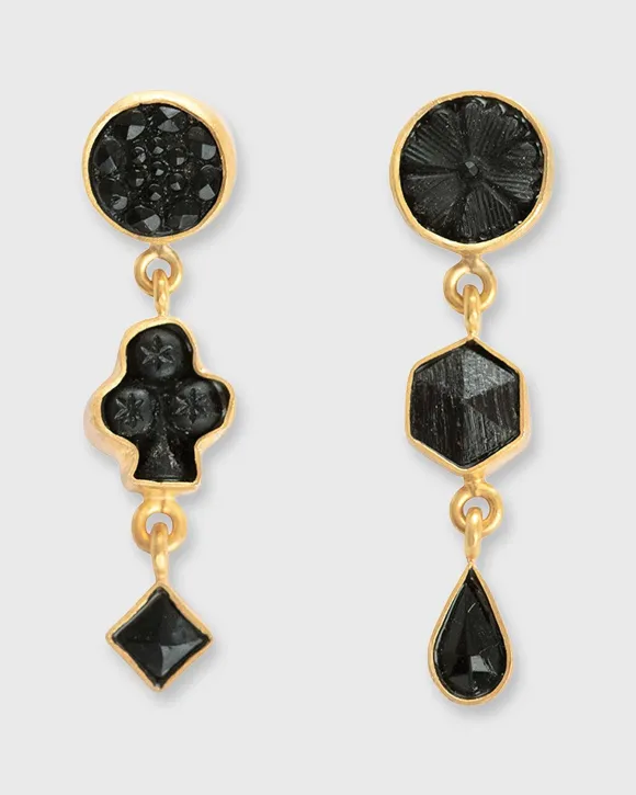 Three Charm Moving Drop Earrings^Grainne Morton Shop
