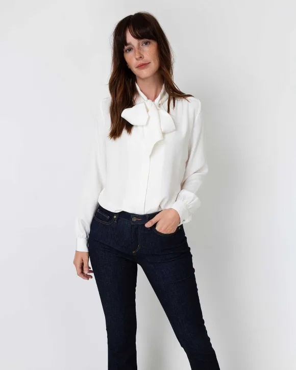 Tie-Neck Blouse^Ann Mashburn Best Sale