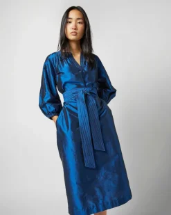 Trapunto Blouson Dress^Ann Mashburn Cheap