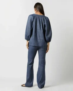 Trapunto Blouson Top^Ann Mashburn Fashion