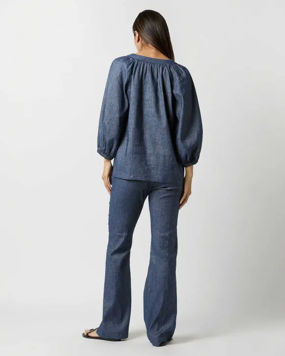 Trapunto Blouson Top^Ann Mashburn Fashion