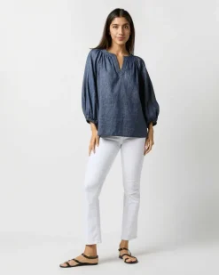 Trapunto Blouson Top^Ann Mashburn Fashion