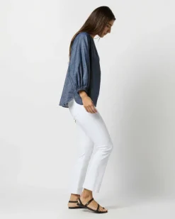 Trapunto Blouson Top^Ann Mashburn Fashion