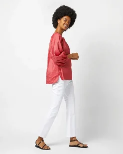 Trapunto Blouson Top^Ann Mashburn New