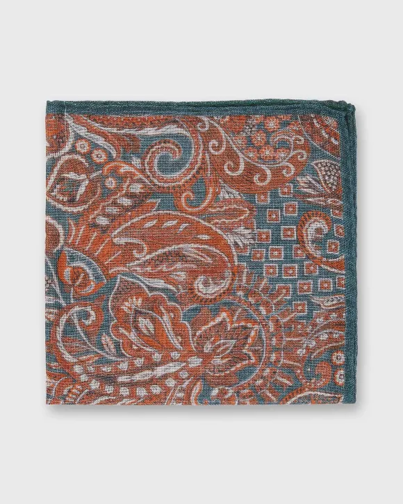 Wool/Silk Pocket Square^Sid Mashburn Clearance